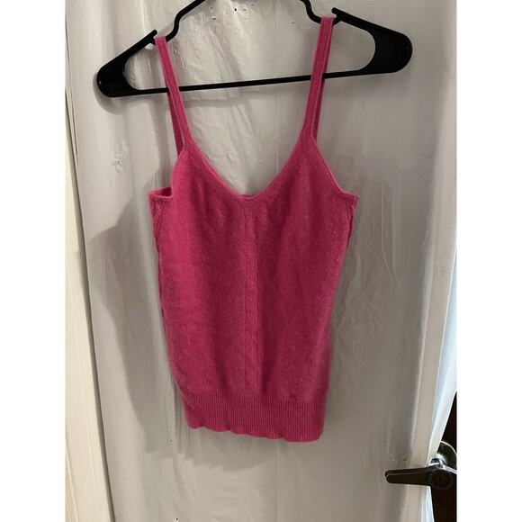 Lucky Brand Pink Cashmere Crop Tank Top Sz Xs - Picture 1 of 5